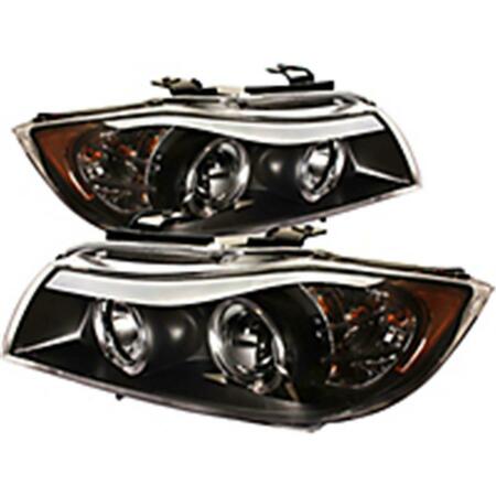 SPYDER BMW E90 3-Series 2006-2008 4 Door Projector Headlights - Black S2Z-5009005